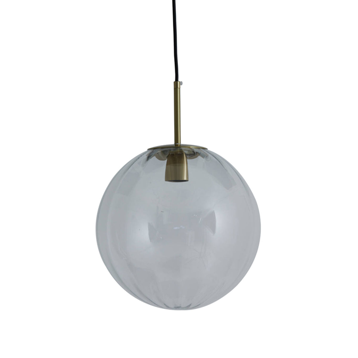 Magdala Loftlampe 40 cm Glas Klar & Guld
