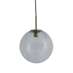 Magdala Loftlampe 40 cm Glas Klar & Guld