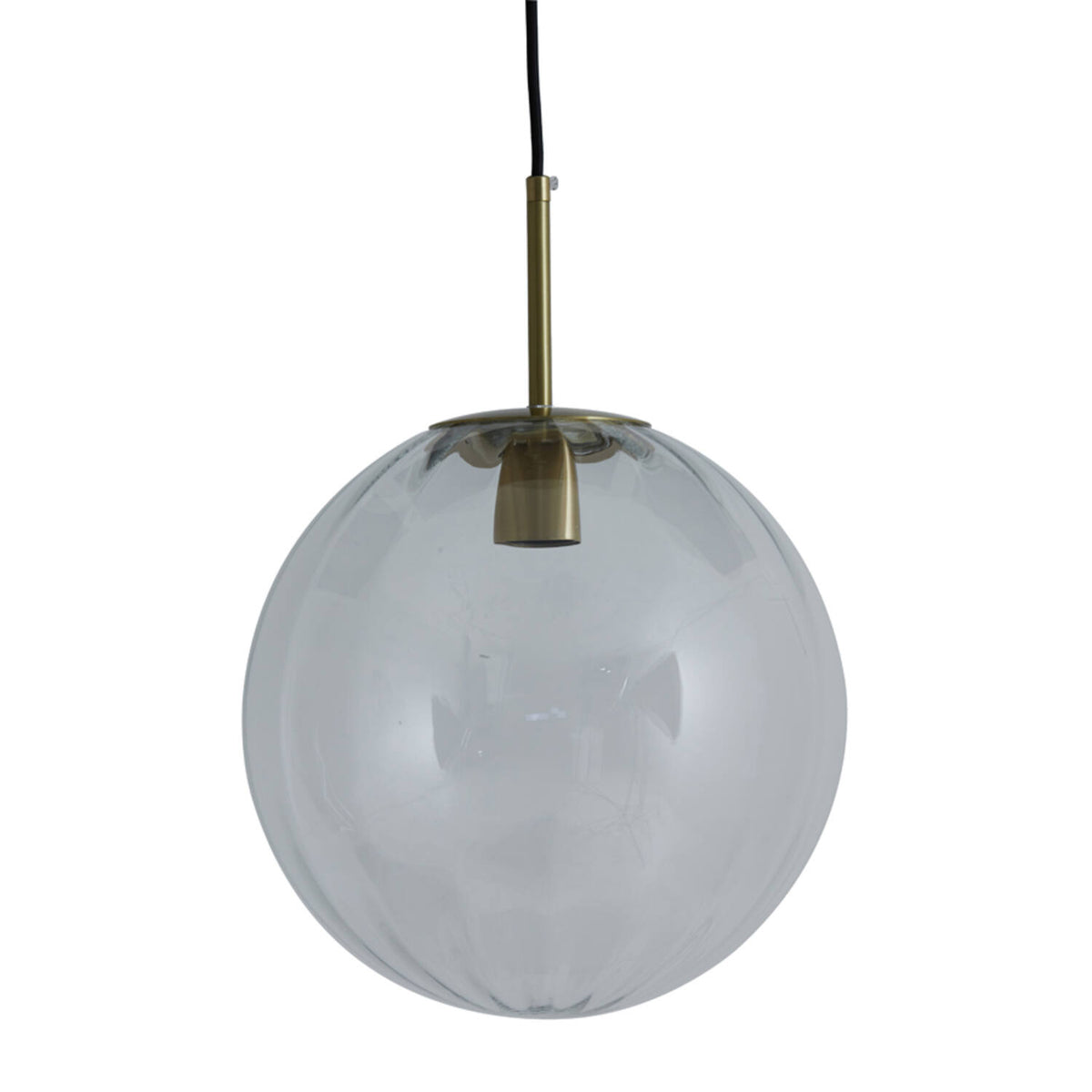 Magdala Loftlampe 48 cm Glas Klar & Guld