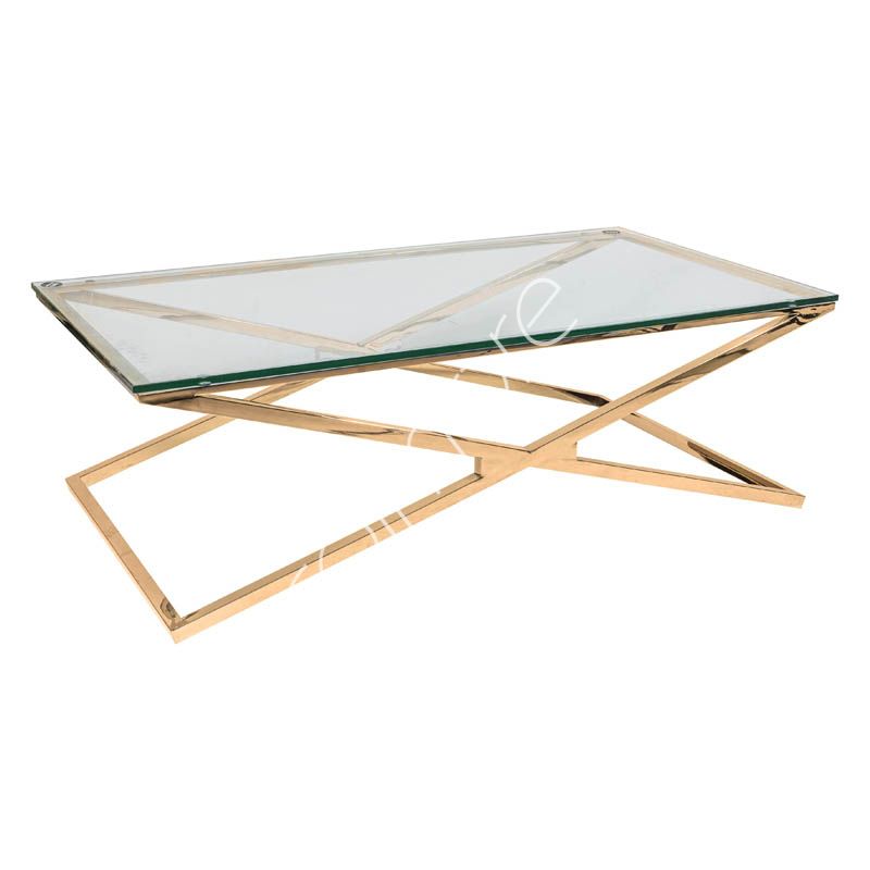 Coffee table Karlstad SS gold 130x70x40