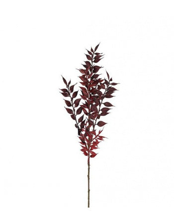Ruskus 50 cm Vinrød