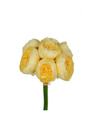 Pon i bundt kunstige blomster 30 cm gul