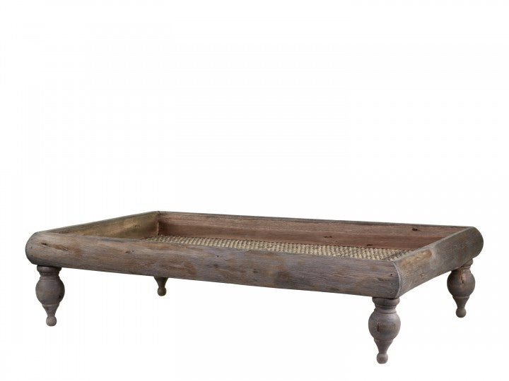 Bakke med fødder – Mørkt træ – Stor