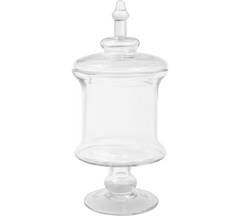 Glas krukke 15x15x32 cm