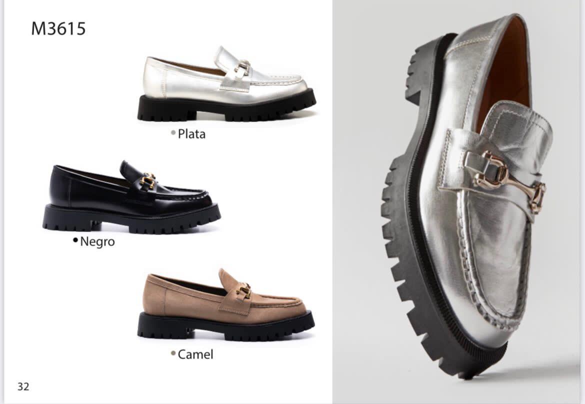 Loafers med spænde sølv by Krone 1