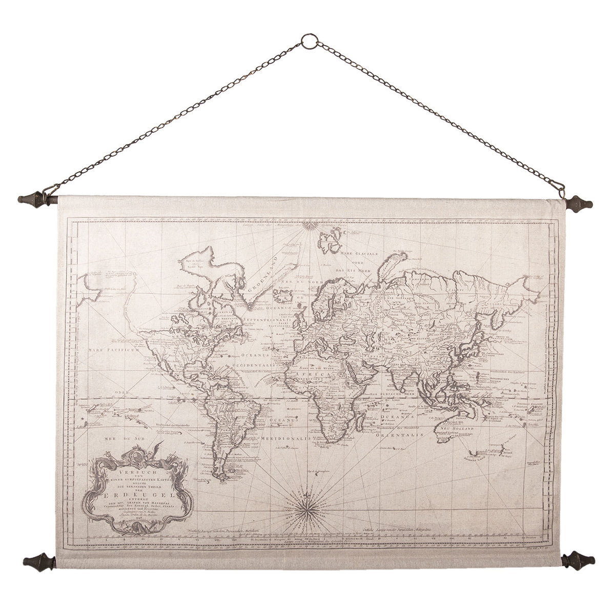 Wall chart world 130 * 87 * 4 cm