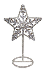 Sequin Star "Tabletop'" 28cm silver