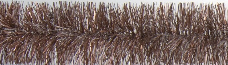 Guirlande Tinsel Cappuccino med Snowtip 75 mm x 2 m