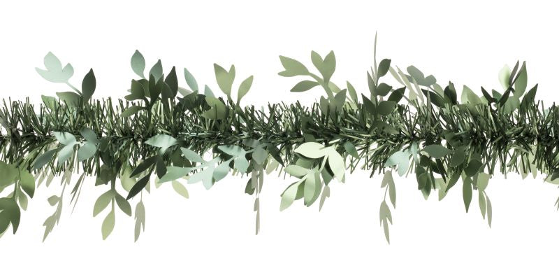 Visteria Guirlande Satin Forest Green 90mm x 2m