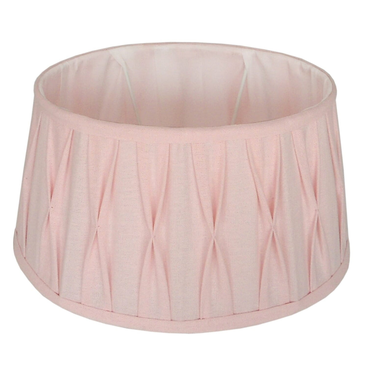 Standing lampshade pleated Riva oval 33 cm pink