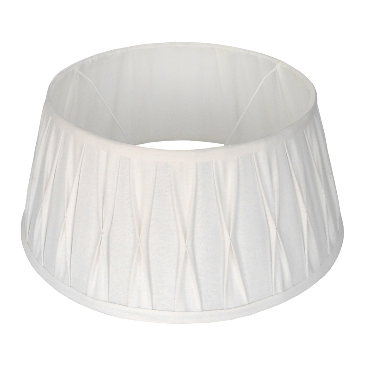 Plisseret Lampeskærm 60 cm, Hvid