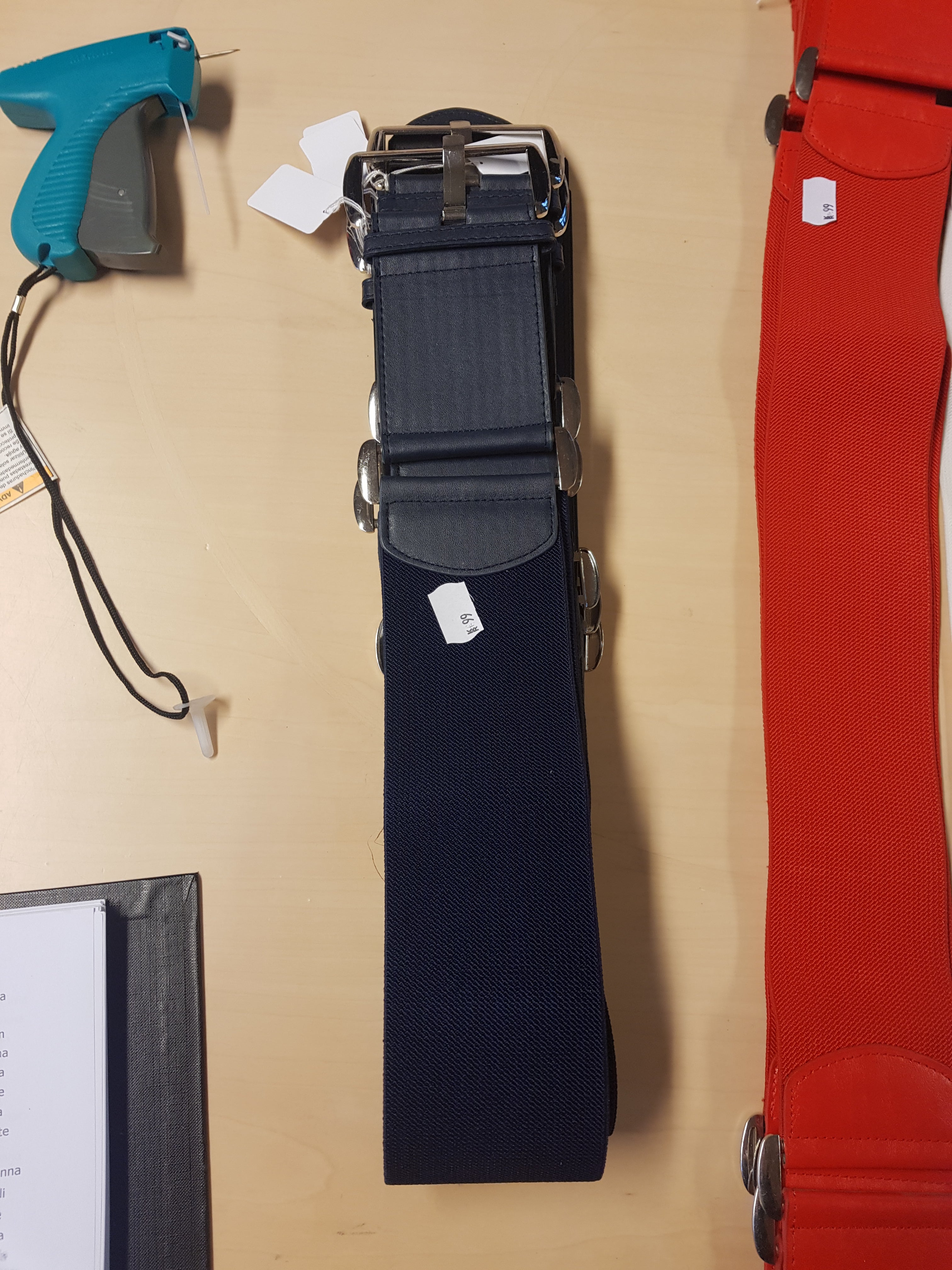 Catharine - Bælte Med Elastik Marineblå by Krone 1