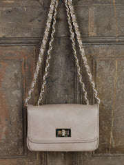 Brina - Taske Med Guld Detaljer Beige by Krone 1