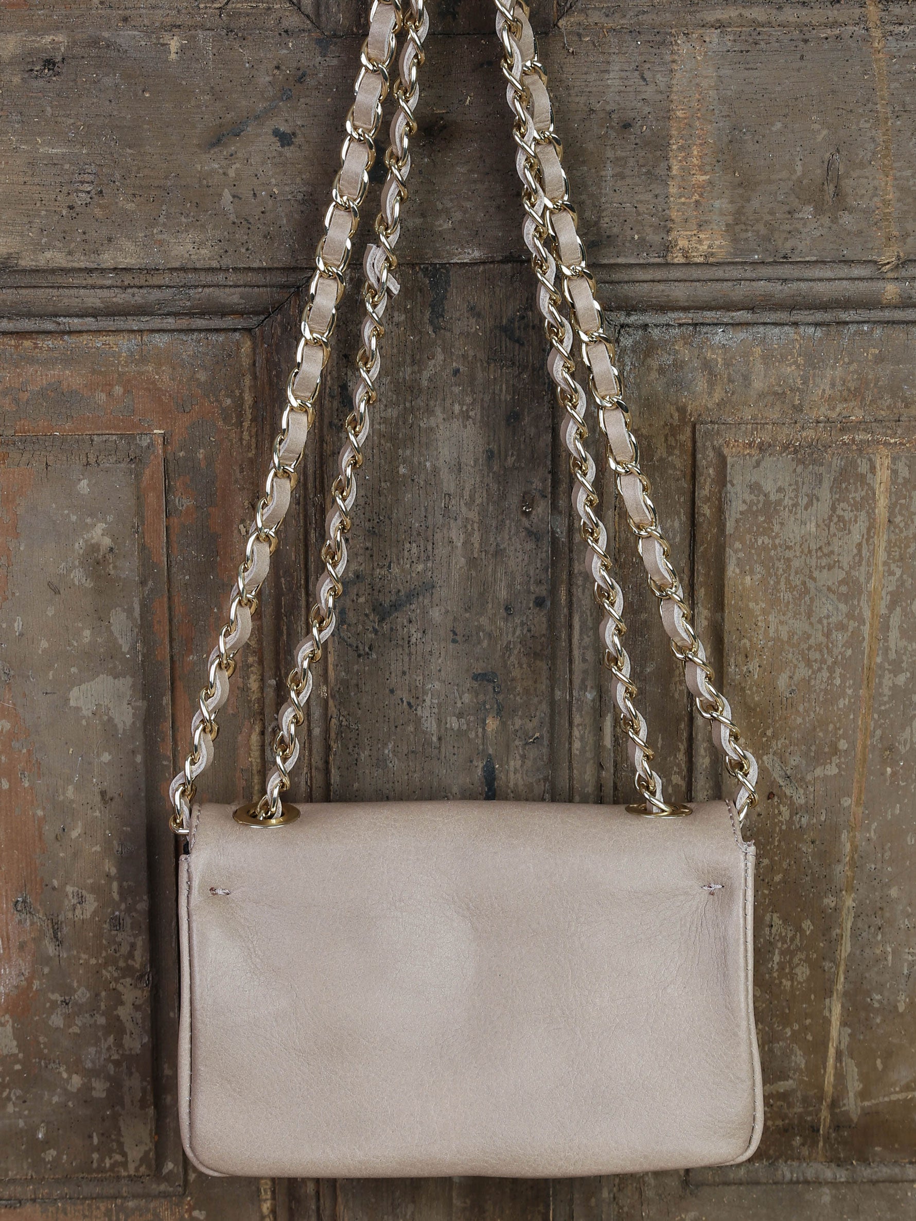 Brina - Taske Med Guld Detaljer Beige by Krone 1