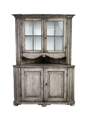 Old Swedish corner cabinet