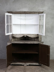 Old Swedish corner cabinet