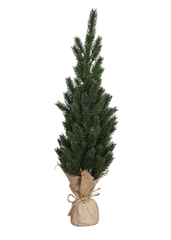 PINE TREE ON BURLAP BASE H 56 CM