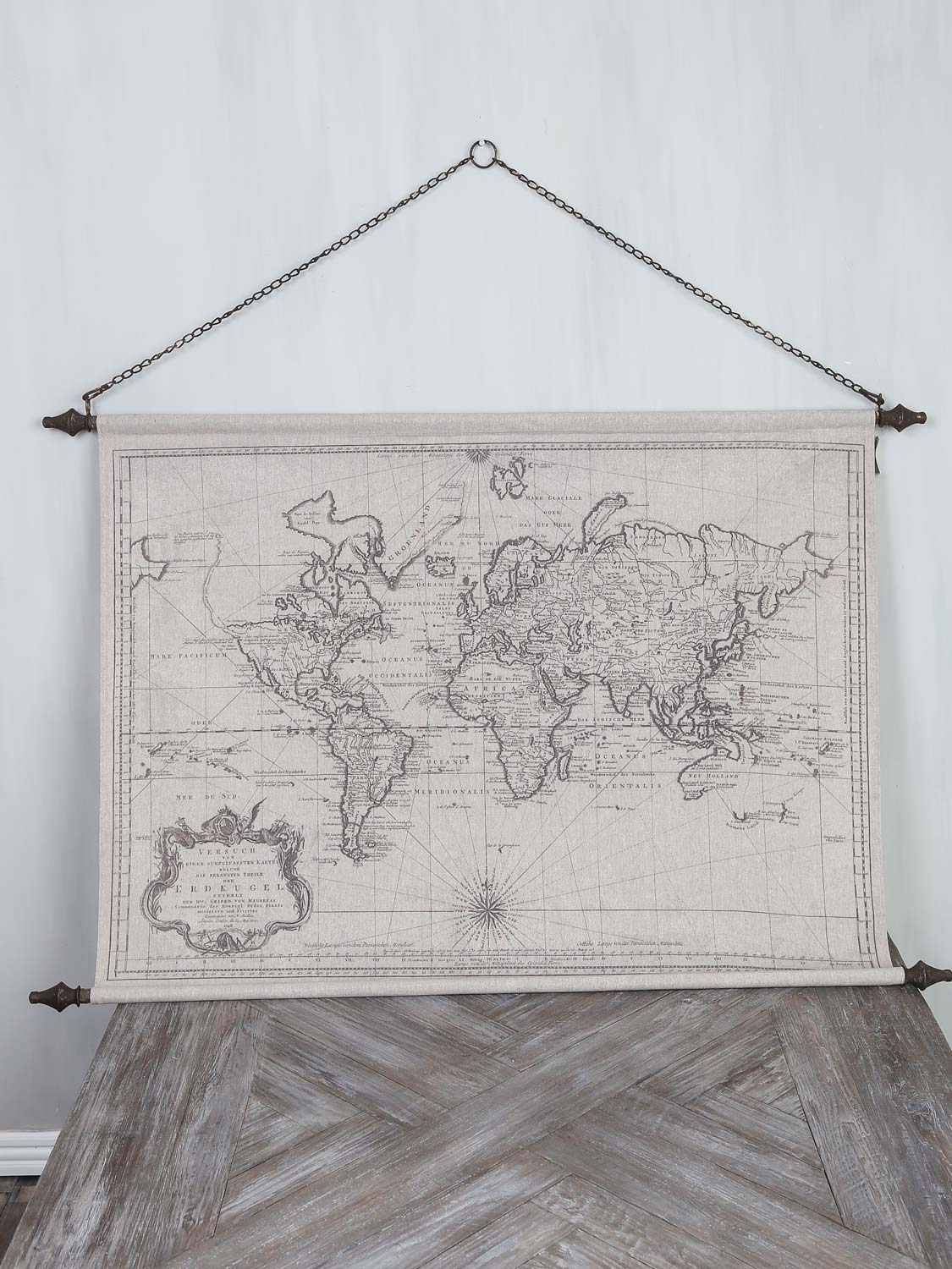 Wall chart world 130 * 87 * 4 cm