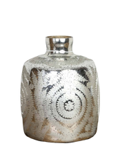 Silver vase h.37cm
