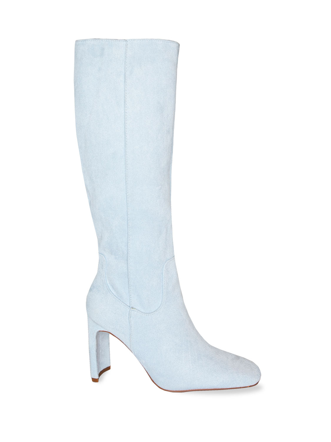 Long high-heeled boots imitation suede