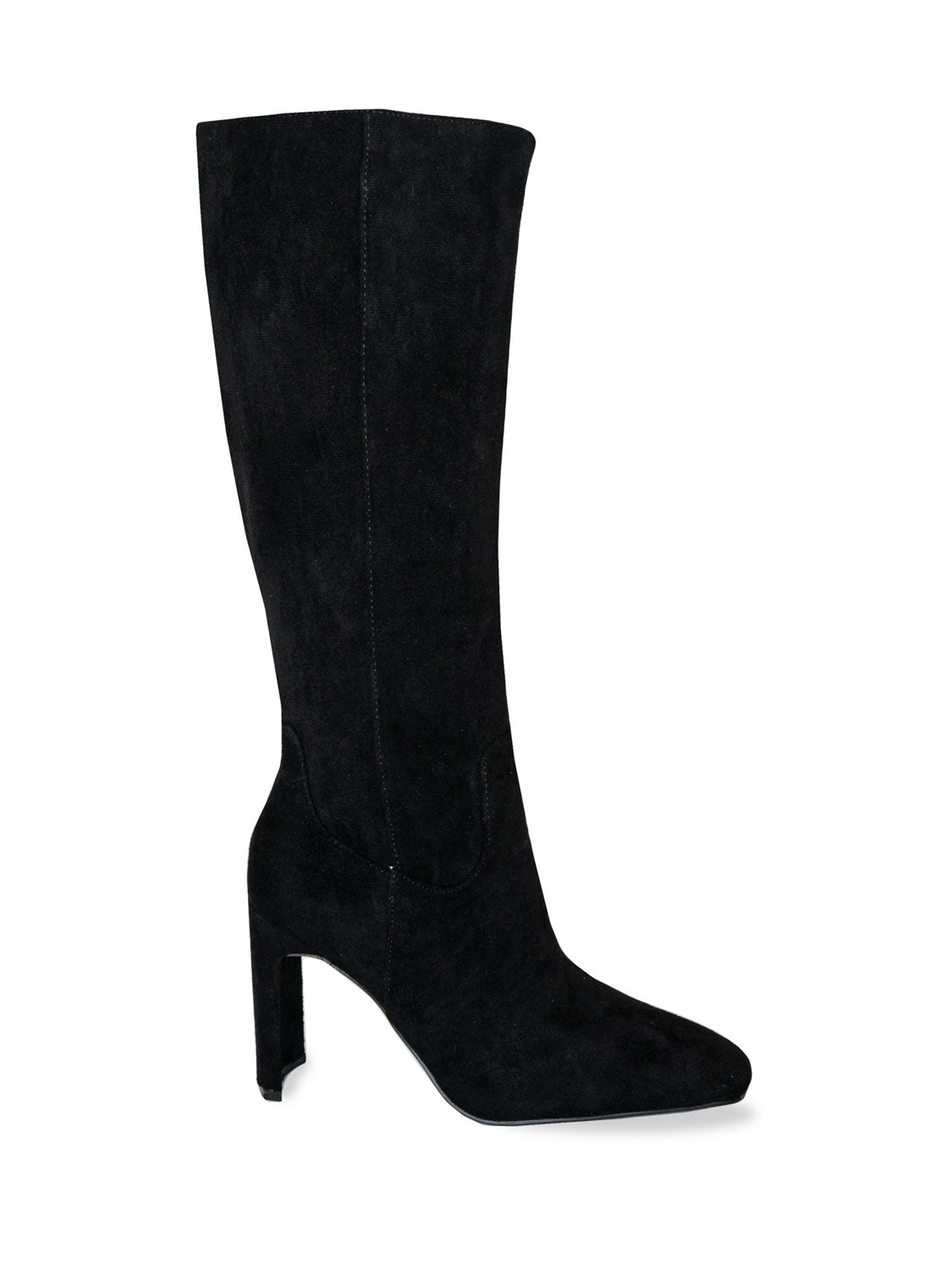 Long high-heeled boots imitation suede