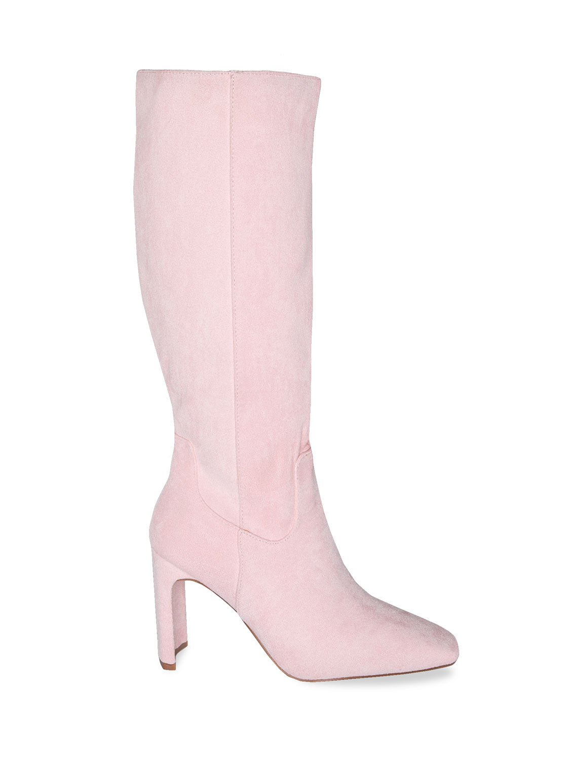Long high-heeled boots imitation suede