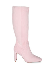 Long high-heeled boots imitation suede