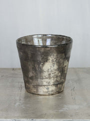 taglio pot conical old silver