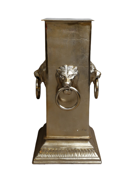 Column w / 4 lion head ALU RAW / BRONZE
