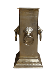 Column w / 4 lion head ALU RAW / BRONZE