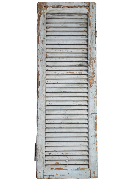 Antique blue shutters