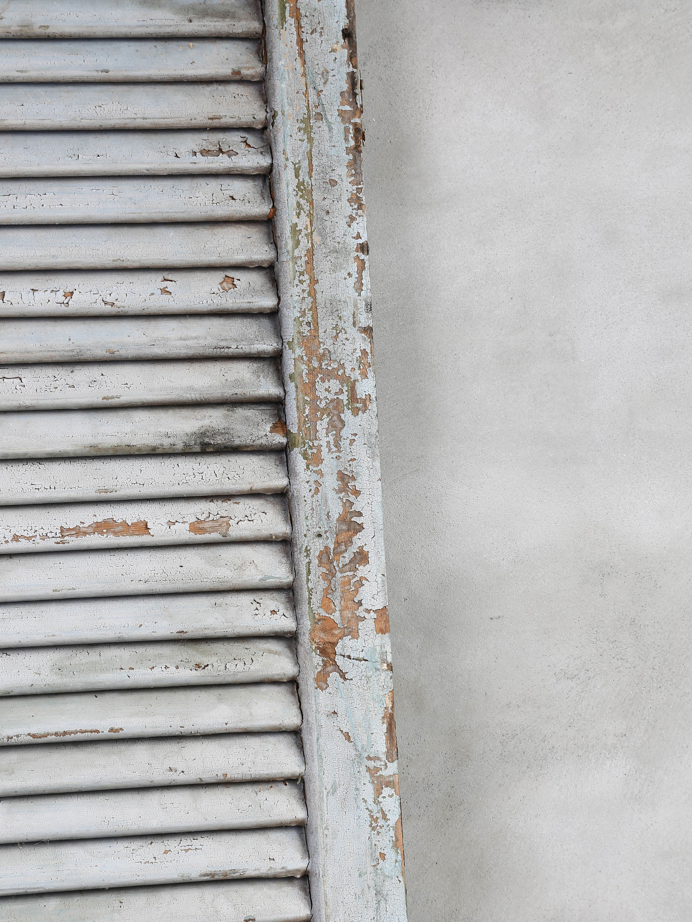 Antique blue shutters