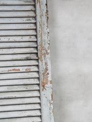Antique blue shutters