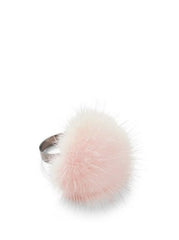 Crown 1 - Ring with mink fur
