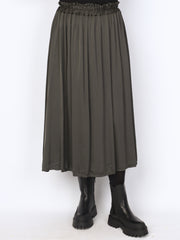 Shiny short skirt with elastic