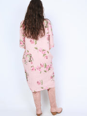 Krone 1 linen dress with flower print