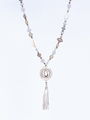 Necklace with pendant fringe