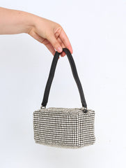 Bling bag with handle and chain