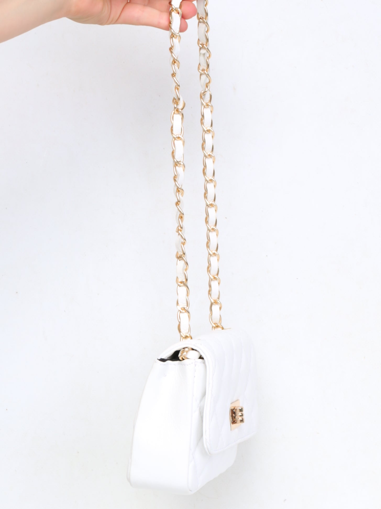 Brigita - Chevron Bag White