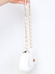 Brigita - Chevron Bag White