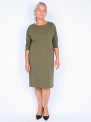 Some dress with large pocket and buttons on the back