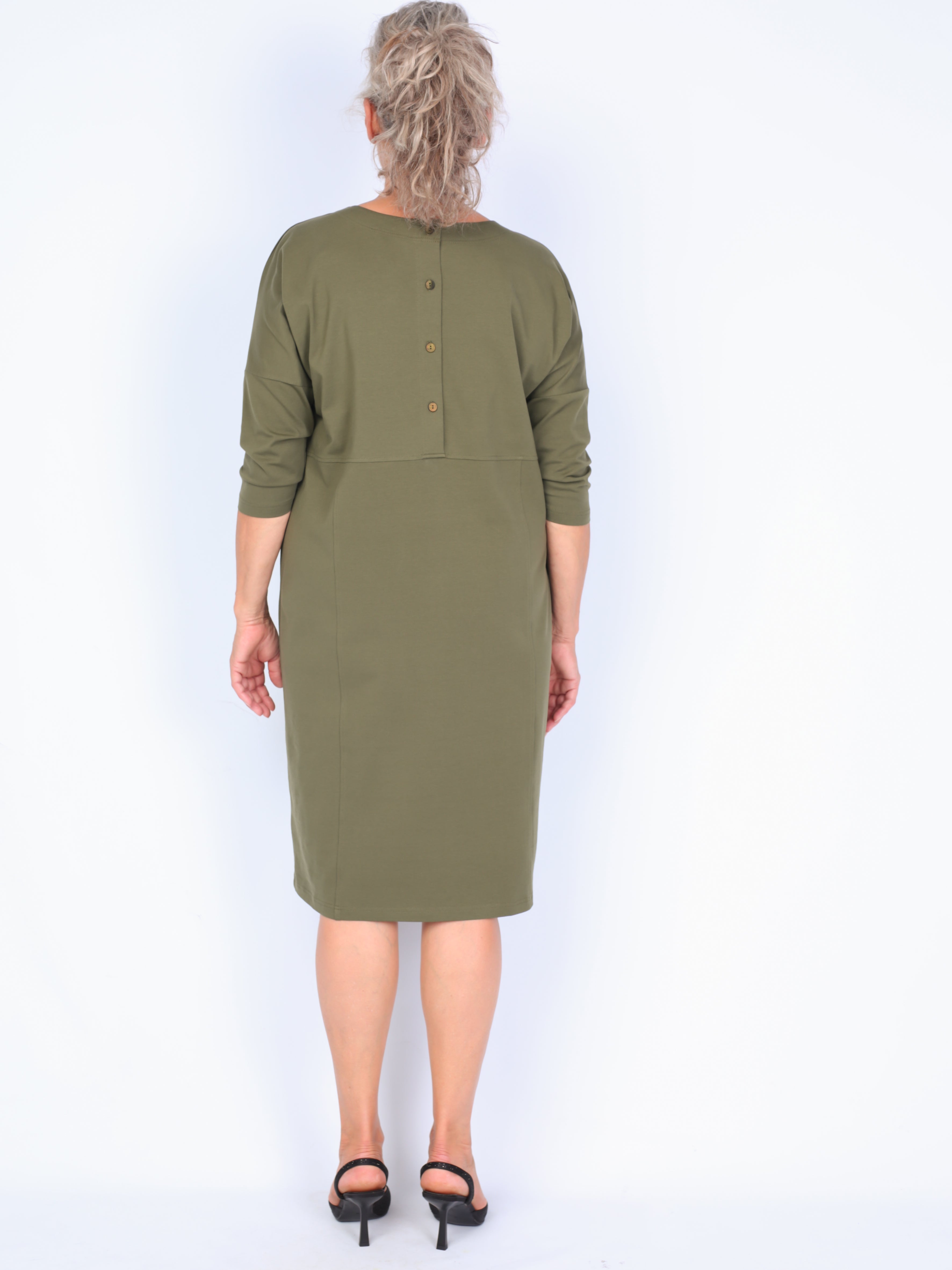 Some dress with large pocket and buttons on the back