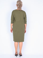 Some dress with large pocket and buttons on the back