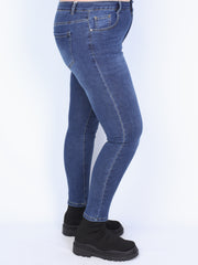 Plus size jeans m. klassisk pasform shape detaljer
