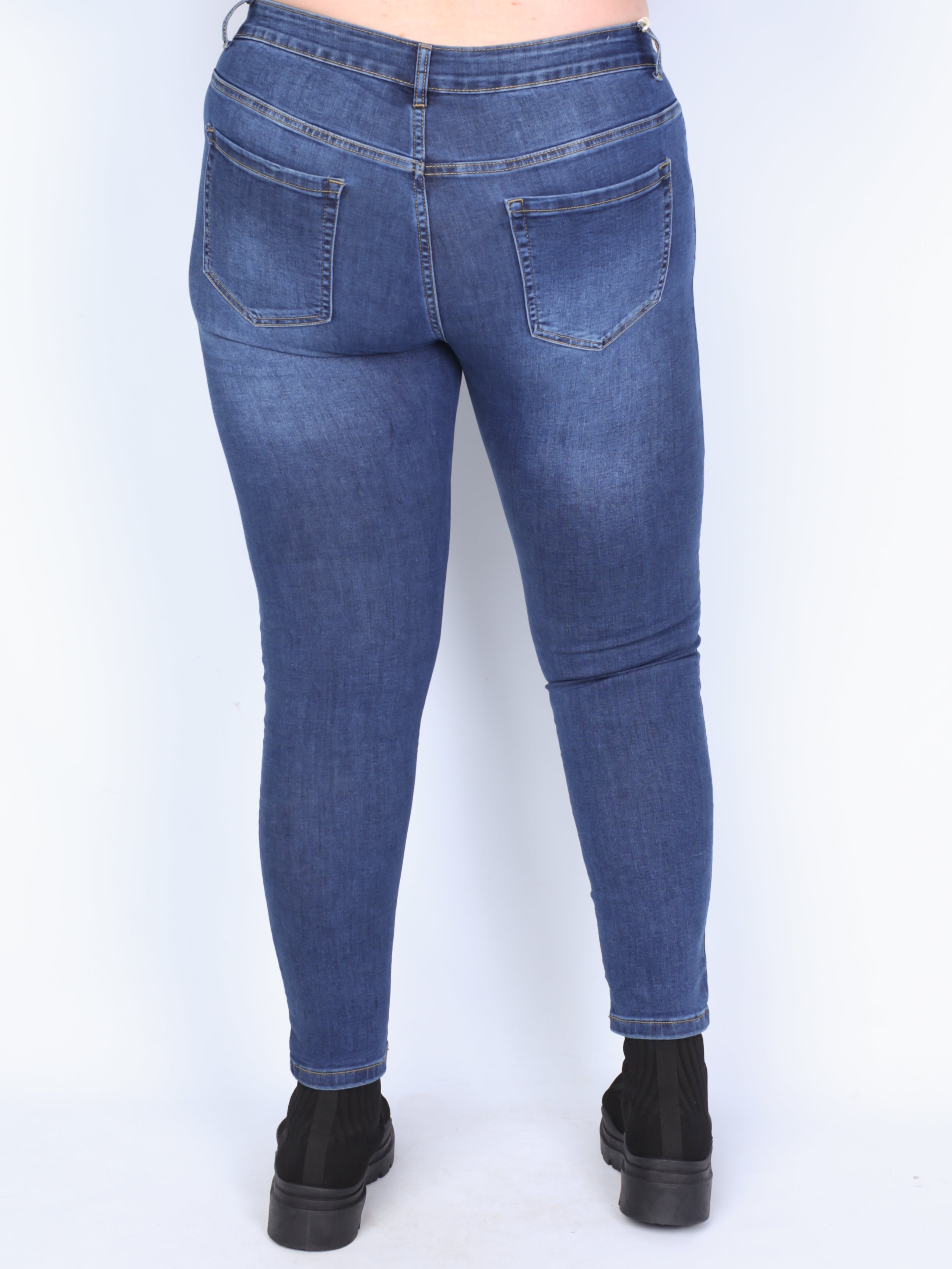 Plus size jeans m. klassisk pasform shape detaljer