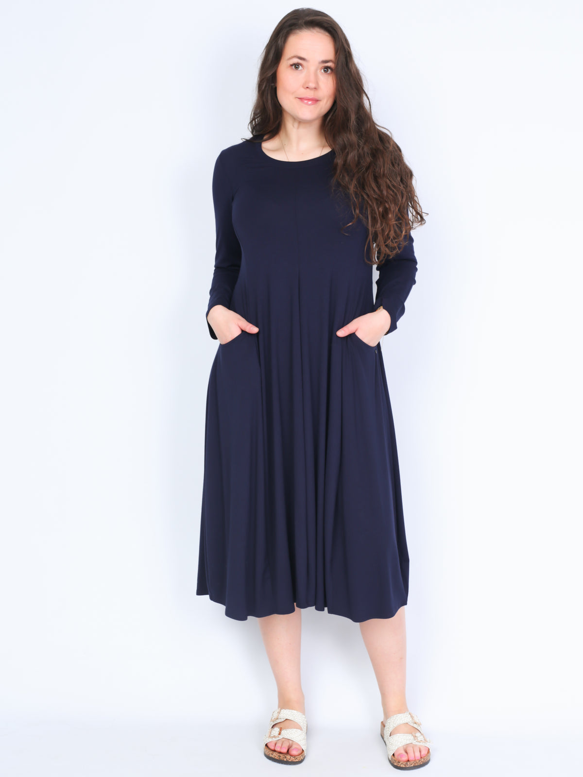 Q'Neel dress with pockets navy