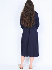 Q'Neel dress with pockets navy