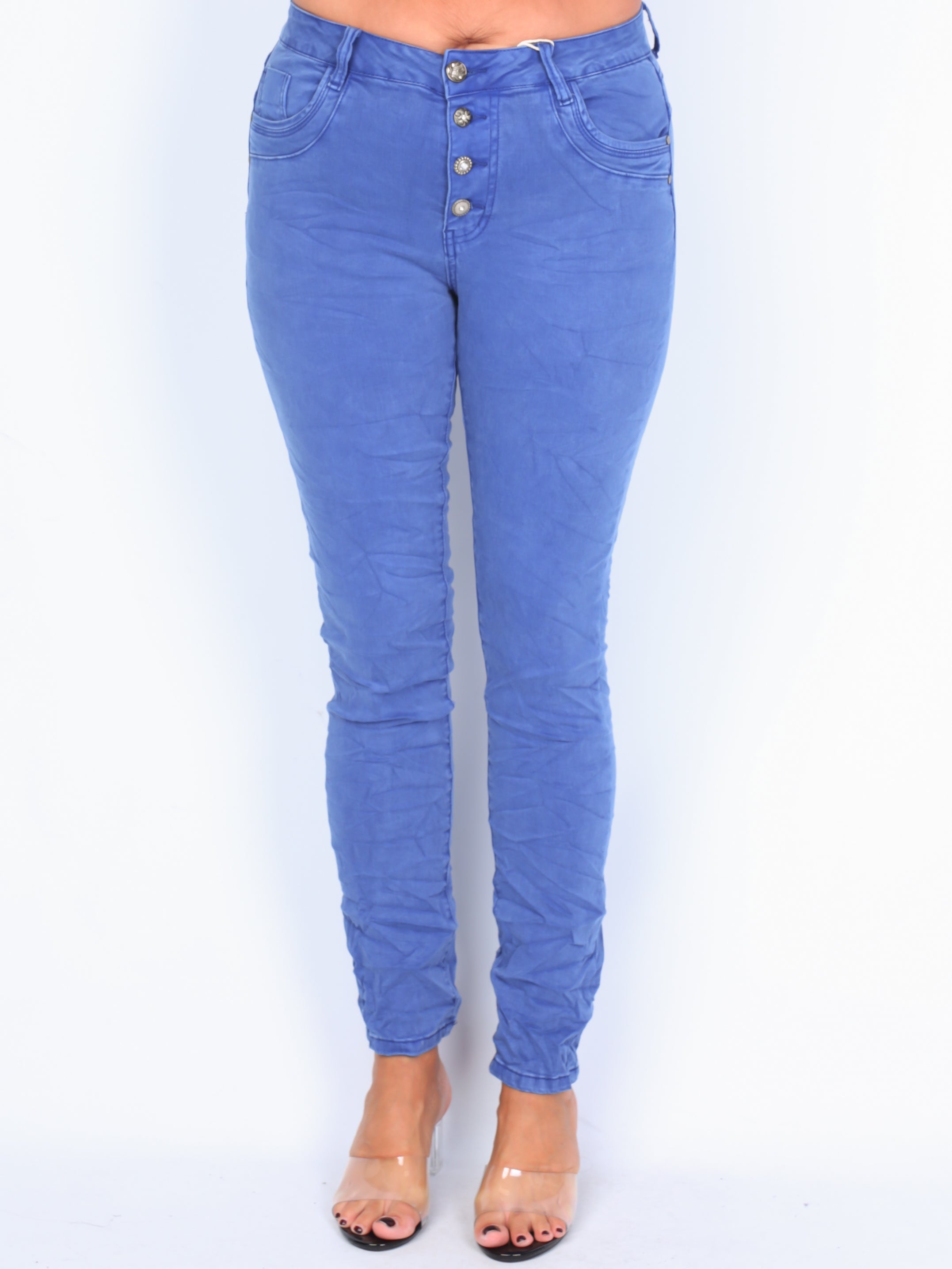 Karostar trousers with bling buttons
