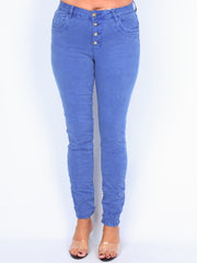 Karostar trousers with bling buttons
