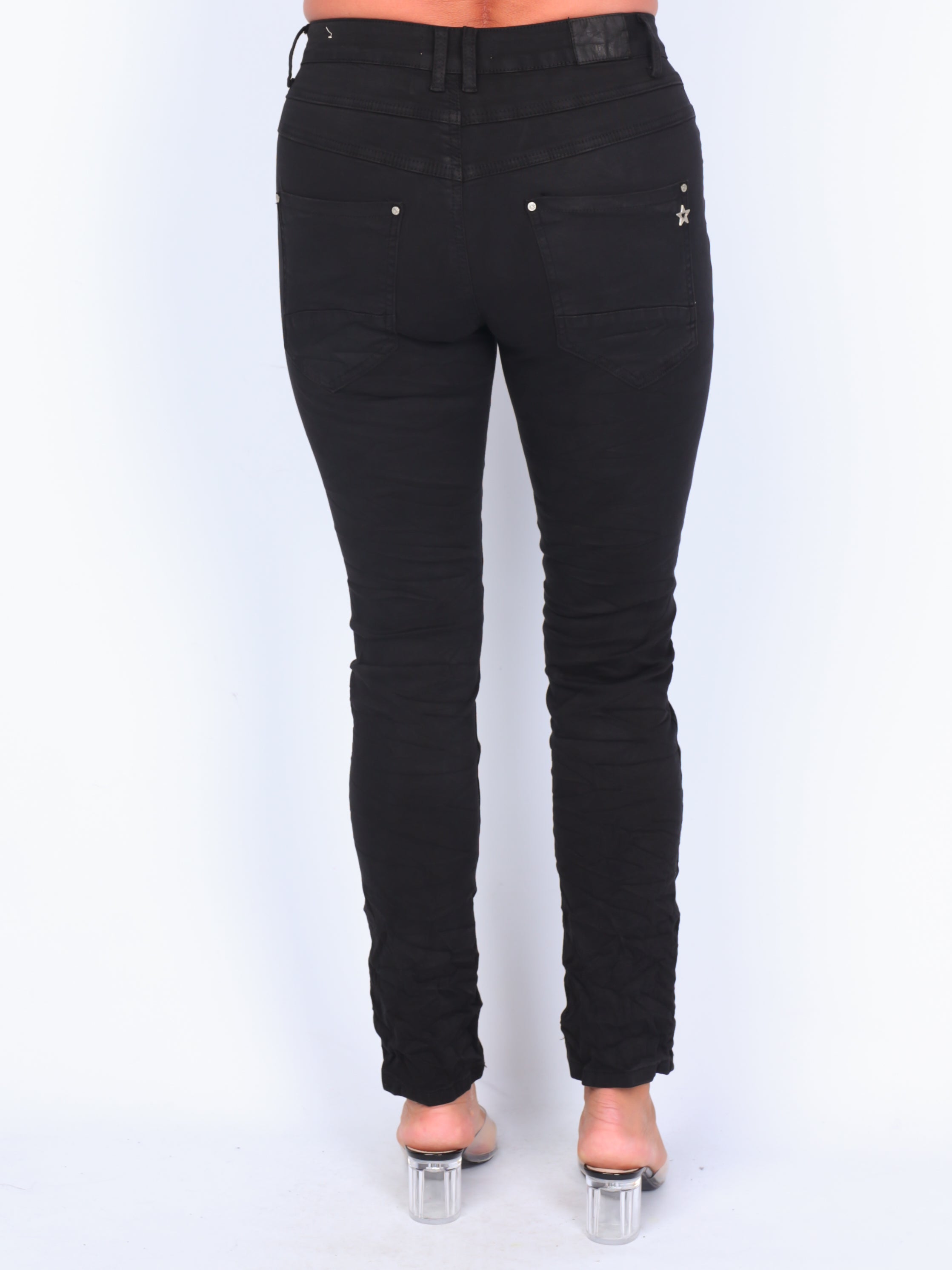 Karostar trousers with bling buttons
